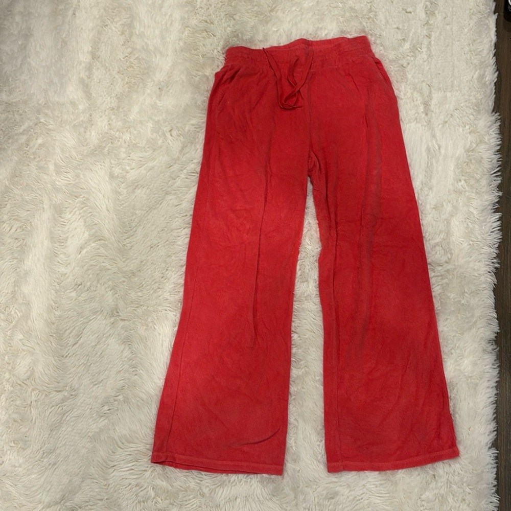 Terry cotton long pants
